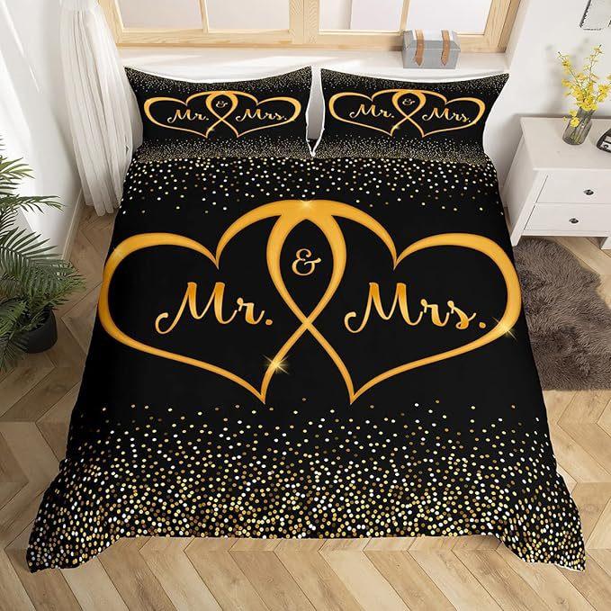 3D Valentine's Day Duvet Cover 2/3 Pieces Romantic Love Bedding Set King/Queen Bed Full Size Luxury Duvet Cover Love Couple Cover