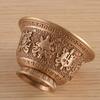 Engraving Buddhism Bowl Handicraft 8.7 CM Bronze Eight Auspicious Tibetan Holy Water Cup Tantric Bowl Altars Indoor Decorative