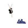 Swarovski Swan Black Swan Necklaces Womens Rose Gold