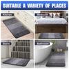 Gradient Stripes Imitation Cashmere Bathroom Floor Mats Anti-Slip Wear-Resistant Bathroom Mats Home Decoration