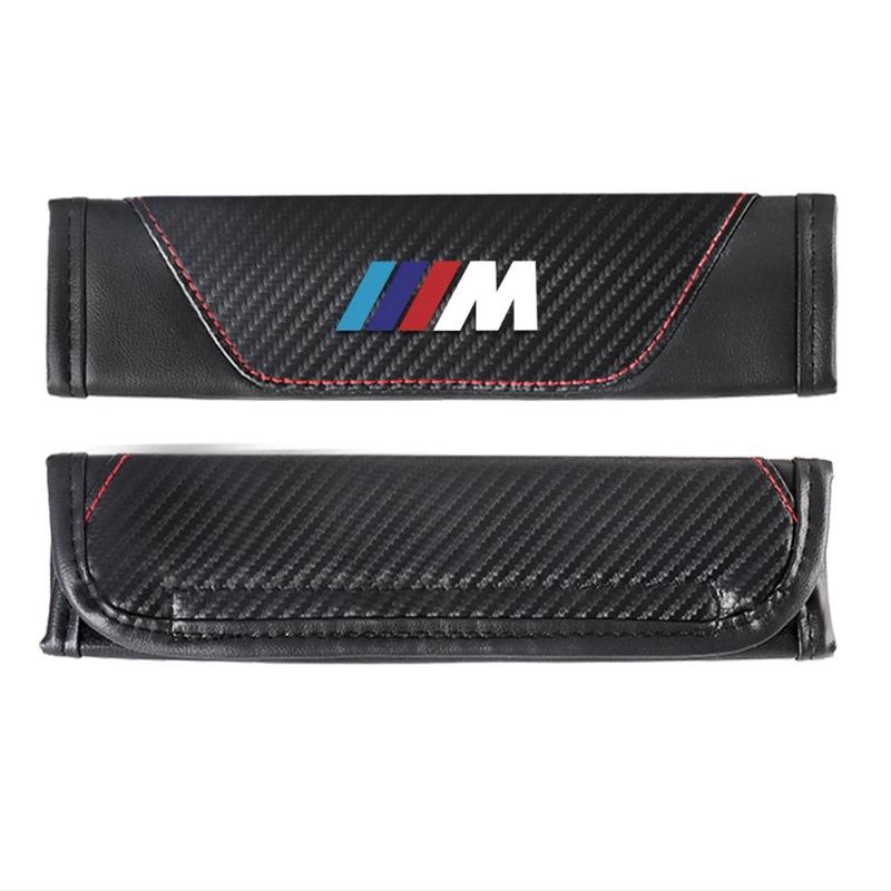 2pcs Universal Car Safety Belt Cover Adjustable Seat Belt Cover Shoulder Strap Covers For BMW M M1 M2 M3 M4 Auto Accessories