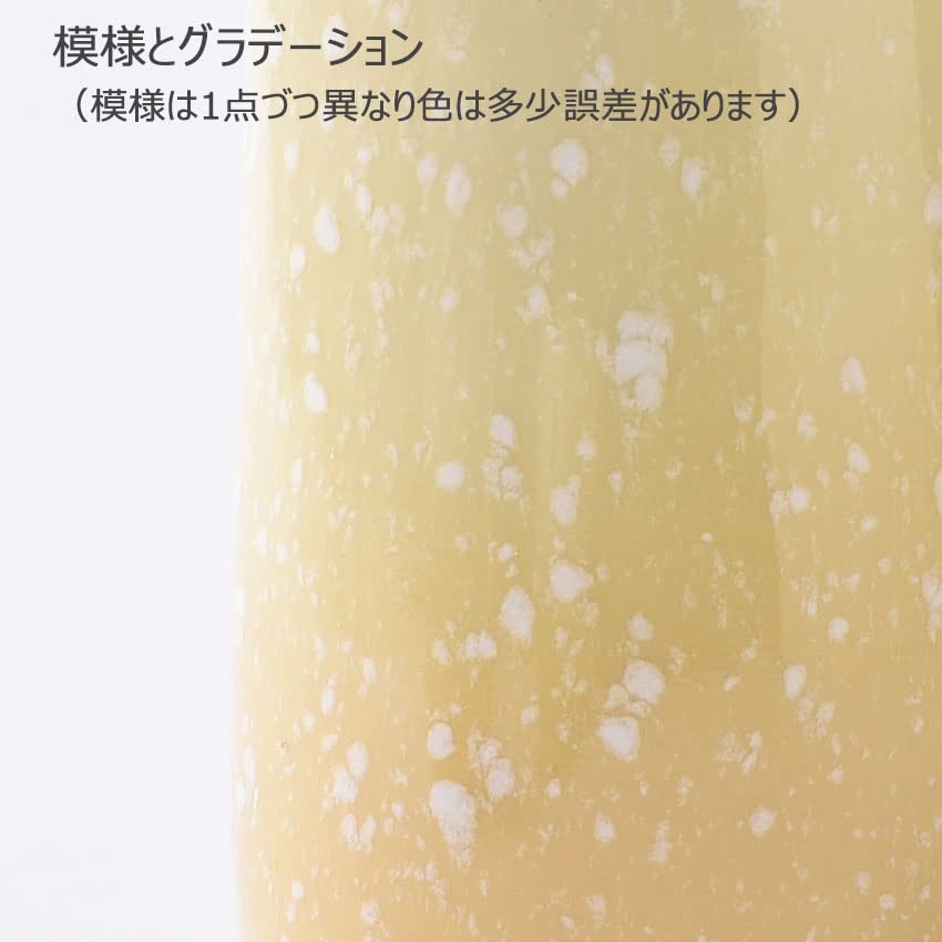 [Sold Individually] Yawaragi Flower Vase [Flower Vase] Yuzu (Light Yellow) Ceramic, Made in Japan, Modern Buddhist Altar Set (5 Buddhist Altar