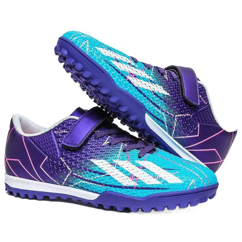 2025 new Velcro children's broken nails football shoes men's youth land club student training shoes