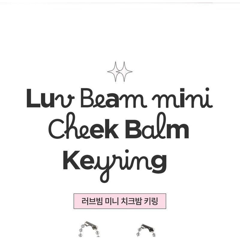 lilybyred - Luv Beam Mini Cheek Balm Keyring #Podo Beam Bundle Set