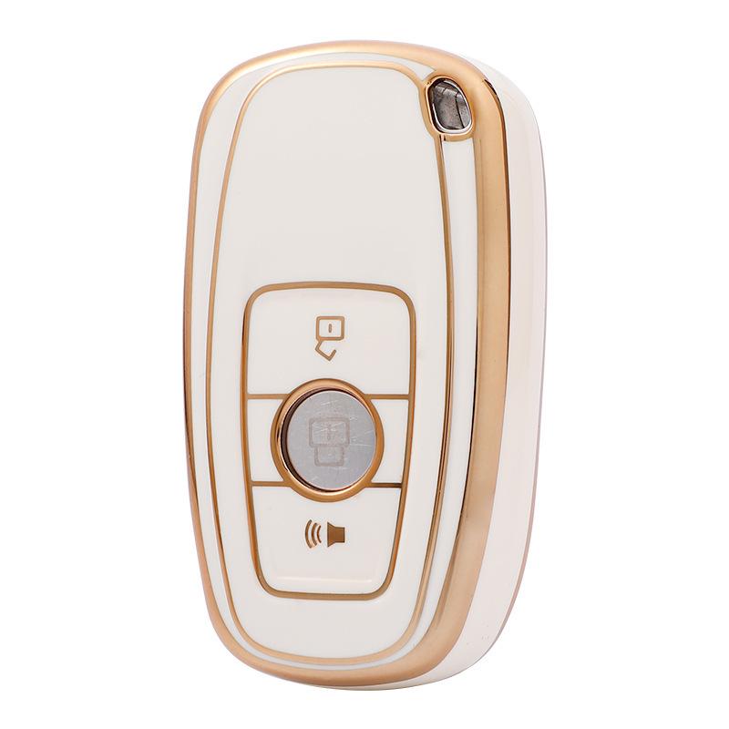 Gold Edge Key Case for Great Wall Haval H6 Coupe, C50, M6, and H2