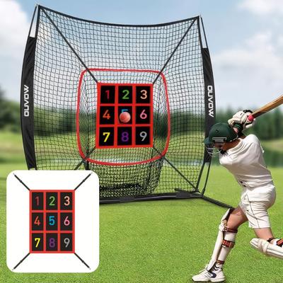 Baseball Softball Practice Net with Bonus Strike Zone Target Baseball Throwing Net Baseball Backstop Net for Hitting Batting