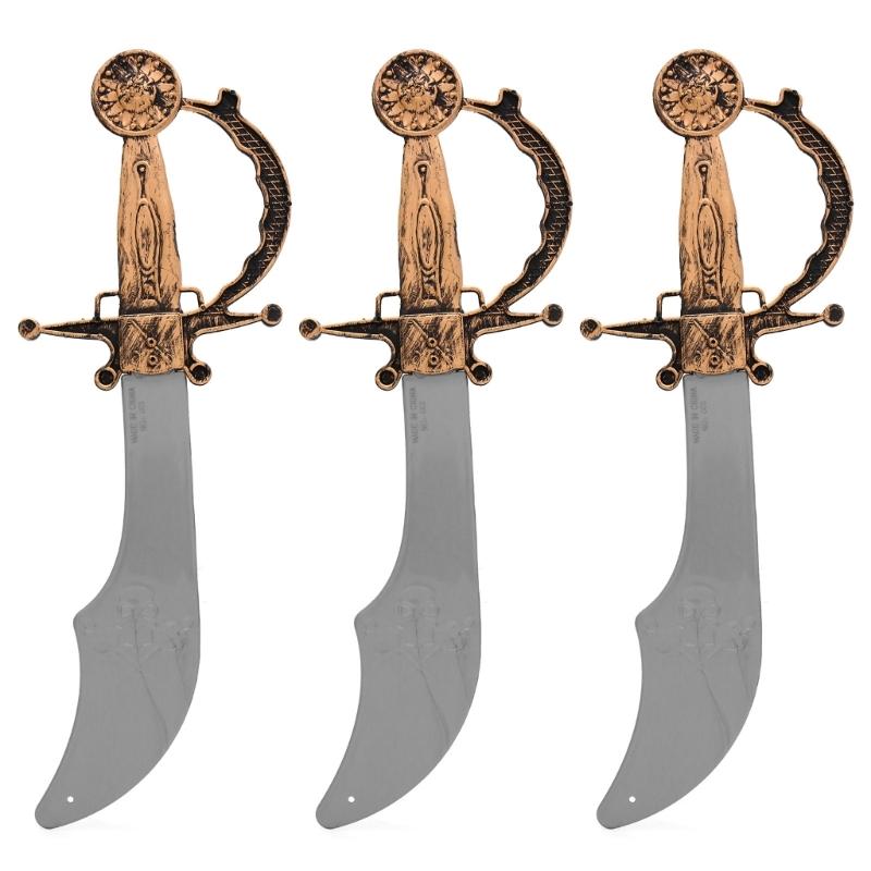 Cariban Pirate Costume Accessories 7PCS Hat And Headscarf Set Practical Polyester For Theme Parties