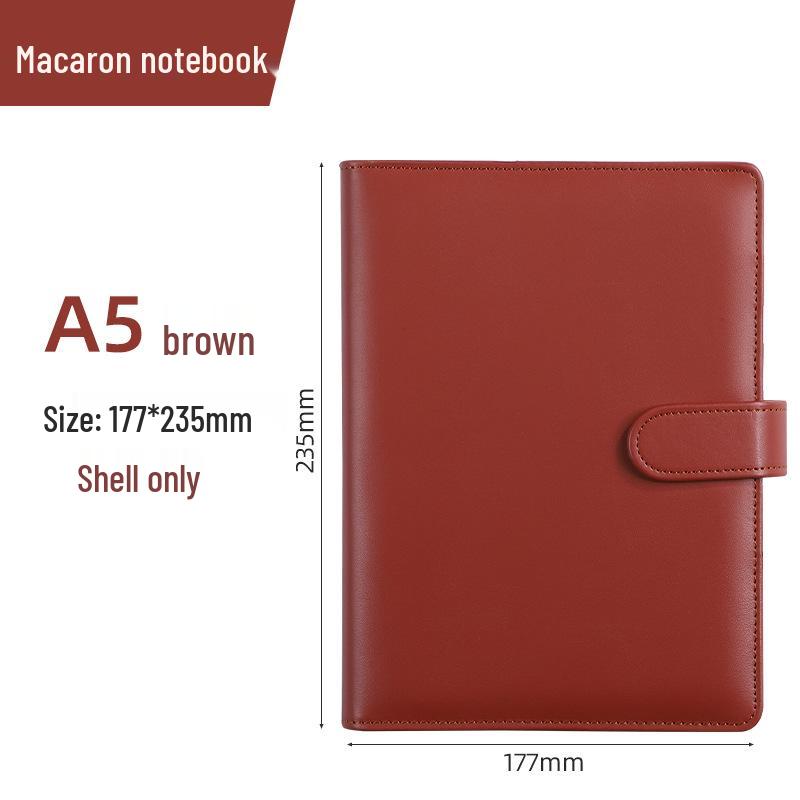 Macaron PU Loose-Leaf Notebook for Creative Budget and Financial Planning