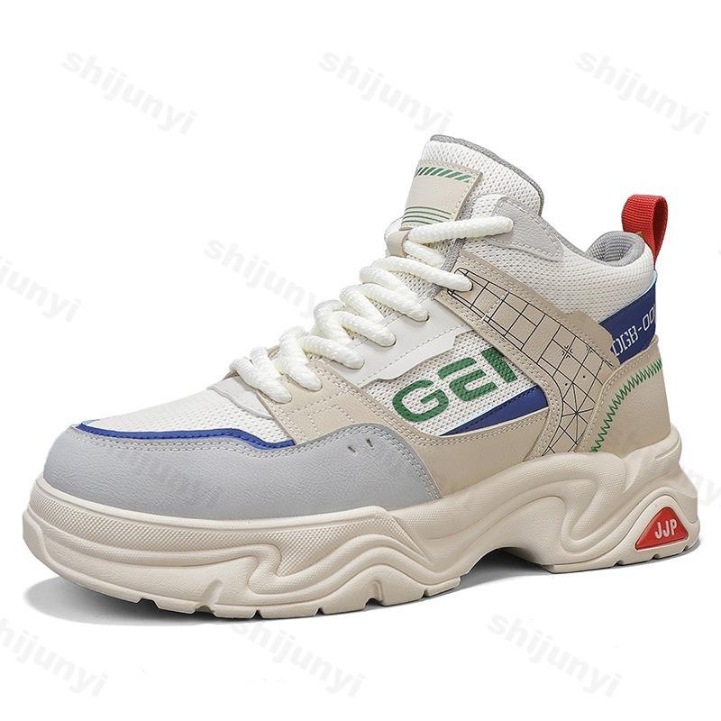 Fashion 2025 Autumn Men's High Top Fashion Versatile Thick Sole Short Boots British Style Comfortable Non Slip Casual Chunky Ankle Boots