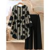 Ladies', Fashionable, Elegant, Printed Set, Polka Dot, Loose, Casual Set