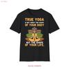True Yoga Inspirational T Shirt Lover Mindfulness Apparel Meditation Top Vintage Washed Top For Everyday Wear Designer Clothes