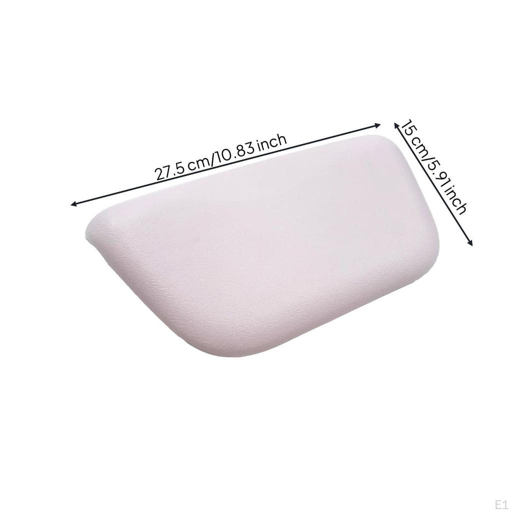 Foam Bath Pillow Light Pink Bathtub Headrest Molded Cushion Soft