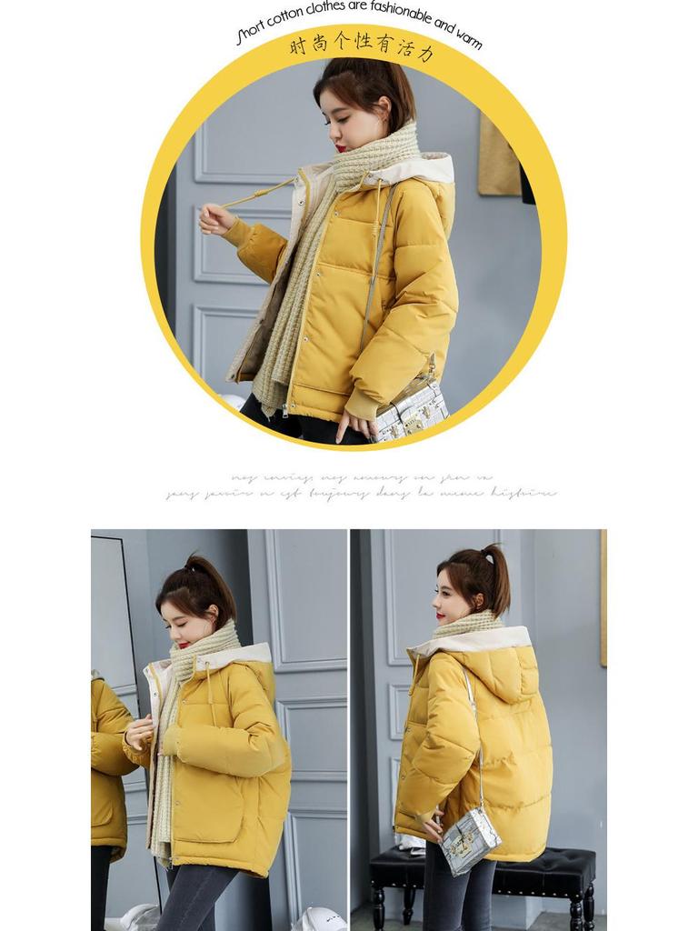 Women's Short Winter Down Cotton Coat 2023: Loose, Thickened, Plus Velvet, Korean Style