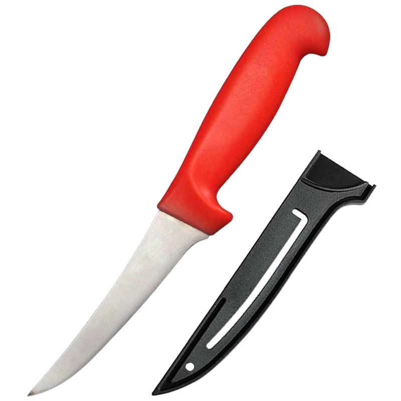 Red Boning Knife Professional Meat Dividing Boning Butcher Meat Slicing Knife Sharp Stainless Steel Compact and Easy To Use Peeling Knife