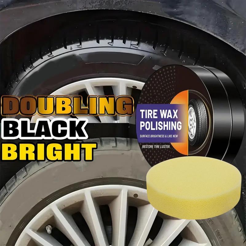 Car Interior Renovation Wax Tire Auto Wax Polish Long-Lasting Protection UV-Resistant Shine Enhancer Auto Detailing Leather Care
