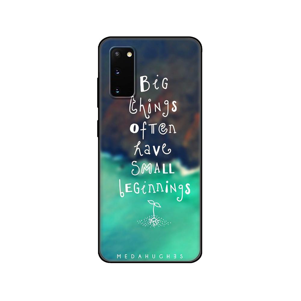 Black Tpu Case For Samsung Galaxy S20 /S20 PLUS/S20 ultra/S20+ /S20FE Back Cover Caliber Bible Quotes