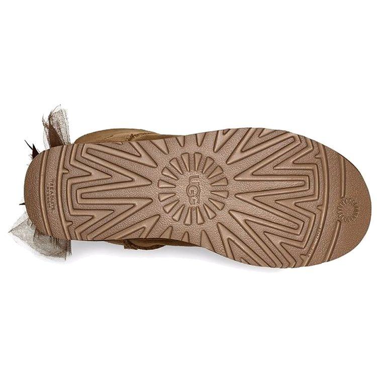 UGG Mini Bailey Tulle Bow 'Brown' Women's 1019994-CHE