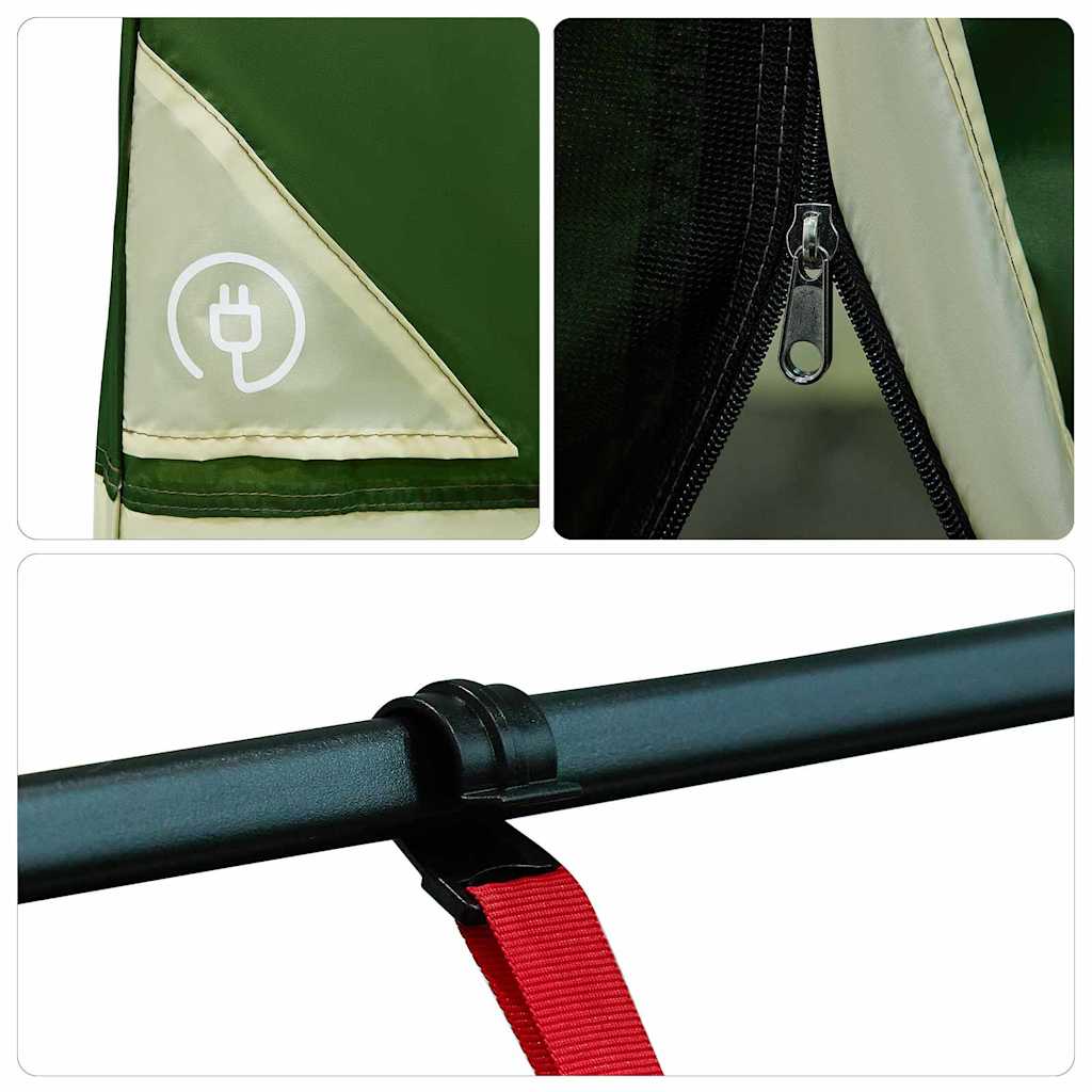Inner Tent with Roof and Storage Green 280 x 220 x 176 cm Taffeta