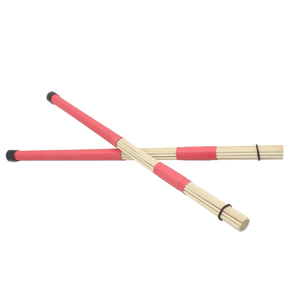 

IRIN 1 Pair Maple Drum Brush 40CM Jazz Drumsticks Rods Percussion Instrument Drum Parts Accessories Red/Green/Yellow/Black красный