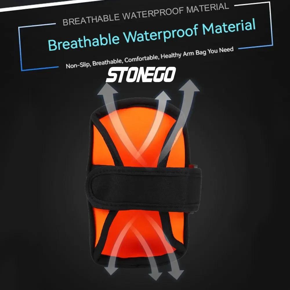 Outdoor Sports Arm Bag Running Armband for Mobile Phone Unisex Fitness Bag Lightweight Adjustable Arm Pouch for Workout
