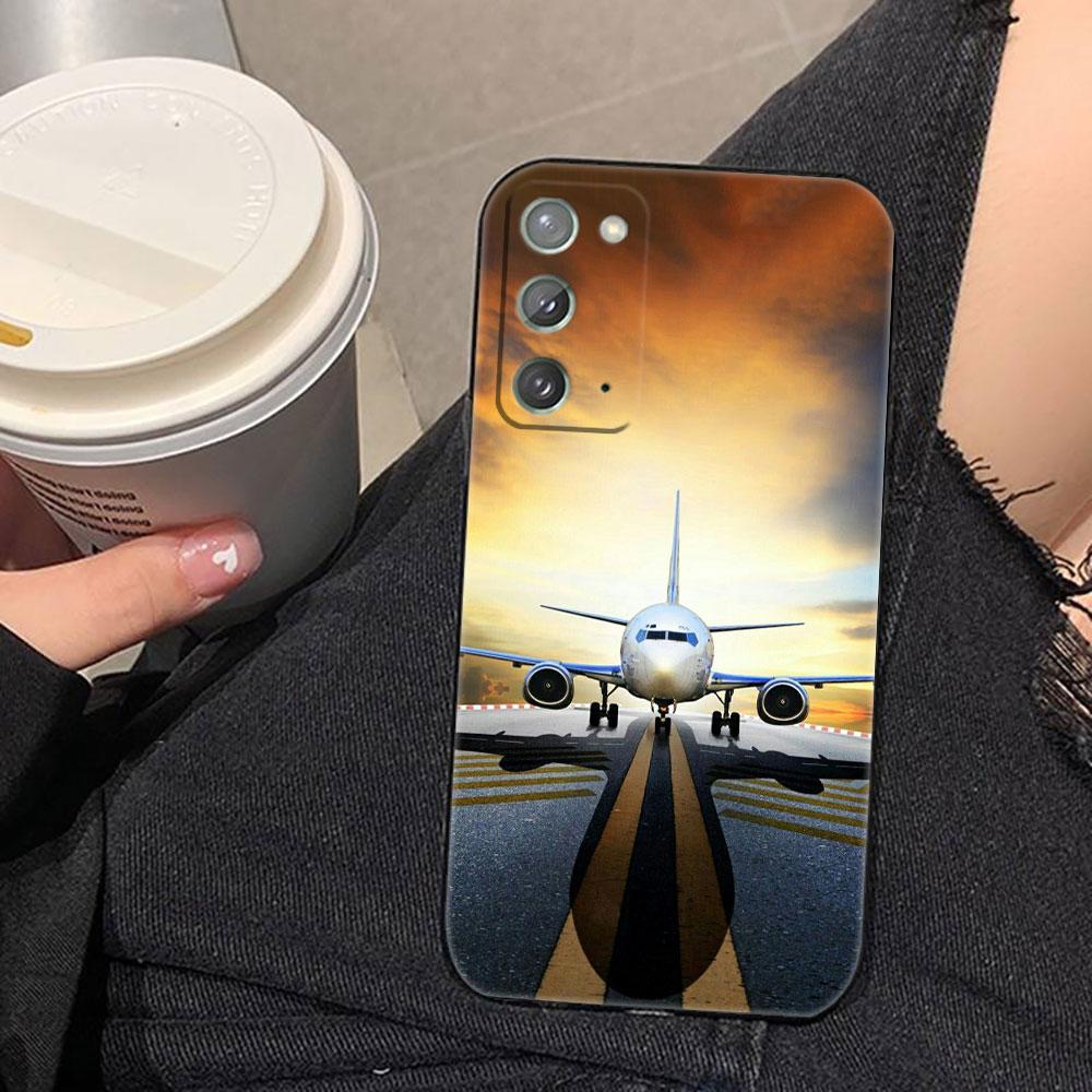 Travel Plane Airplane Phone Case For Samsung NOTE 20 10 M23 M53 A80 A70 A50 A30 A24 A13 A12 A07 A06 A05S A04 A03S A03 A04E Cover