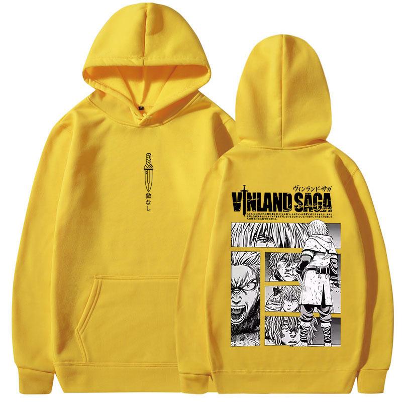 Anime Vinland Saga Hoodies Manga Thorfinn Karlsefni Graphic Women Clothing Hooded Sweatshirts Harajuku Oversized Pullovers