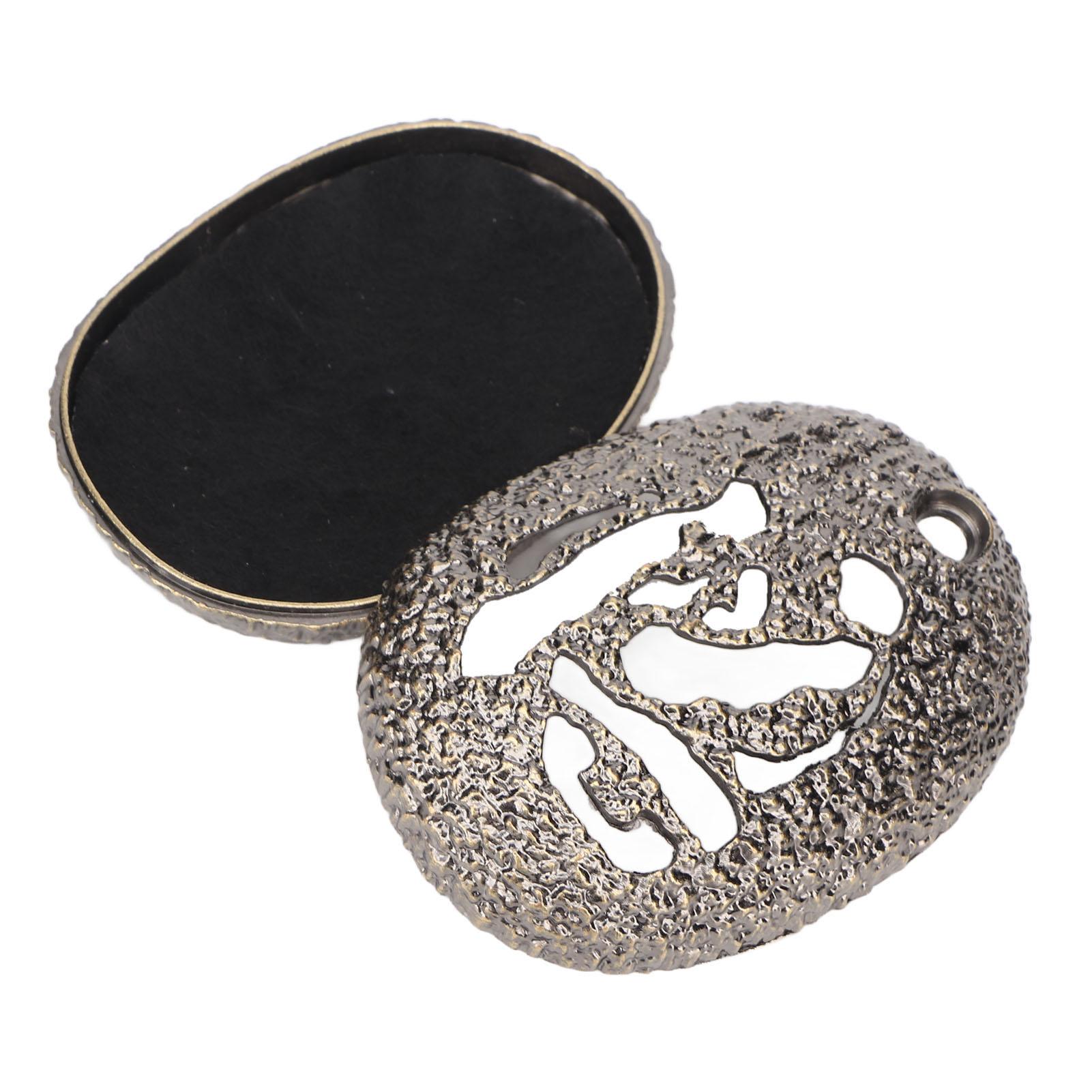 Metal Incense Holder Imitation Rock Style Oval Shape Sturdy Easy to Clean Incense Ashes Tray for Home Meditation Decor