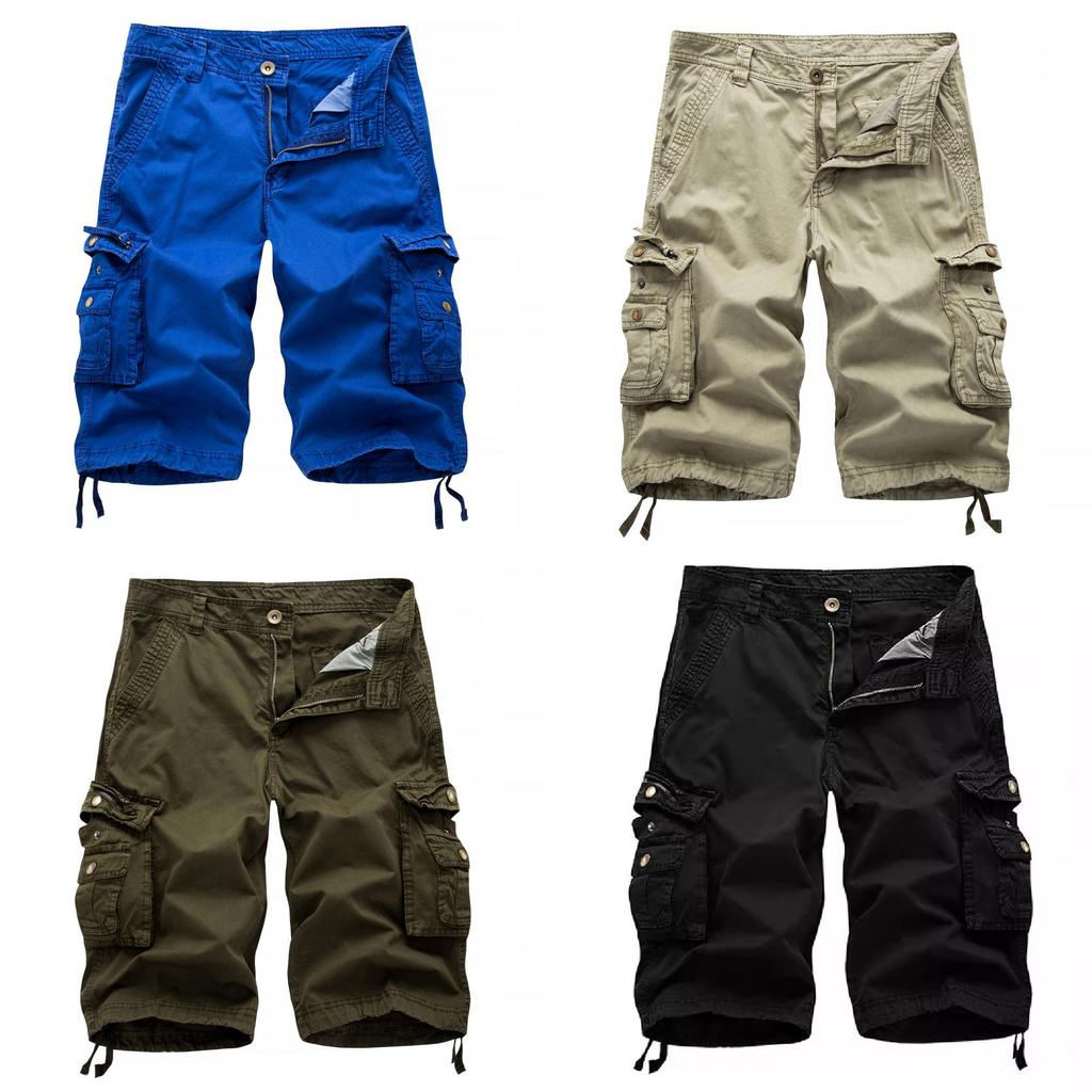 Summer Men Casual Cargo Shorts With Multiple Pockets For Youth And Teens