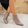 Summer Women Pumps Breathable Party Shoes Women Sexy Pointed Toe Mesh High Heels 2025 New Fashion Ankle Boots Zapatos De Mujer