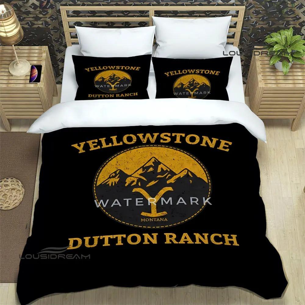 Set Biancheria da Letto Stampati del Film Yellowstone set squisito di biancheria da letto copripiumino set copripiumino set biancheria da letto lusso regalo di compleanno