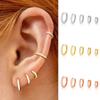 Ear Buckle, Simple Row Diamond Zircon Earrings For Women, Small Fresh Round Small Earbone Studs