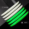 6Pcs Universal Luminous Car Door Edge Scrape Protective Strips Guard Bumper Guards Protector Rearview Mirror Protection