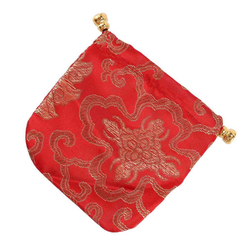 ABWR-24 Stück Seidenbrokat Schmuckbeutel, Kordelzug Geldbörse, Geschenktüten Sparset