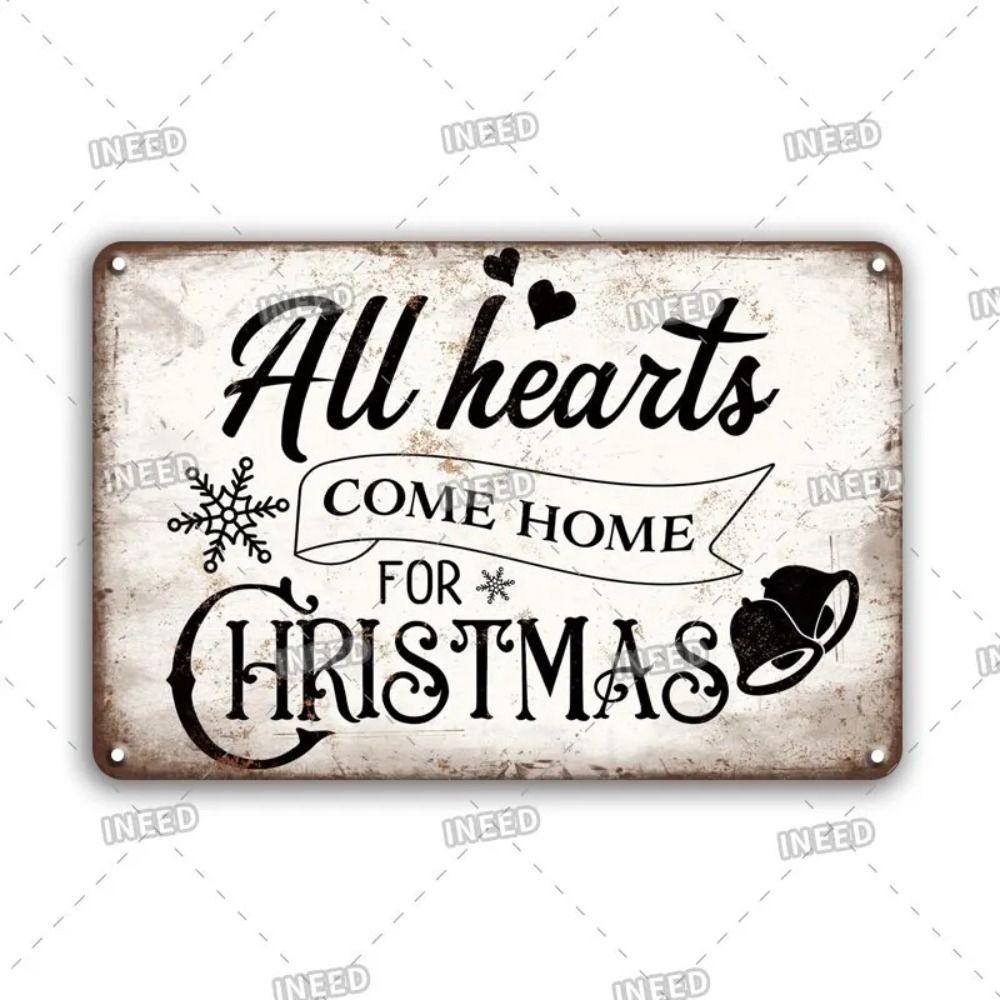 Lustiges Weihnachtsmann-Blechschild Poster-Stil Wanddeko 20x30cm