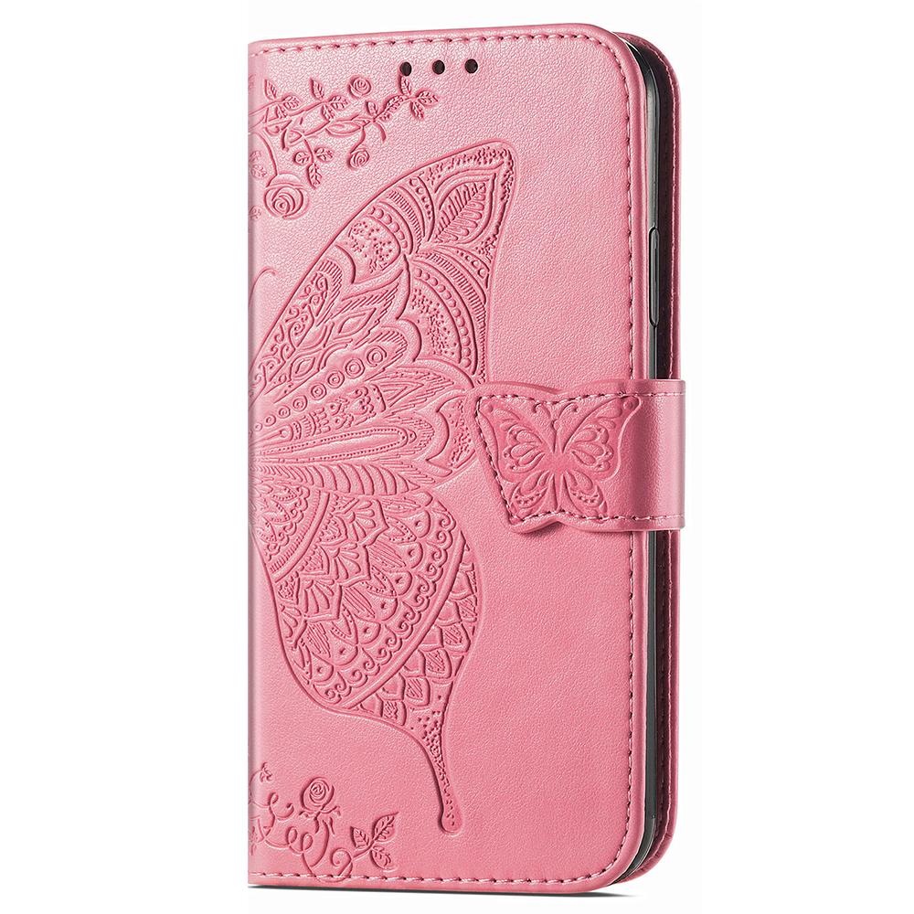 For Motorola Edge 40 Neo 5G Case Butterfly Imprinted Wallet Phone Cover with Card Slots