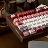 MAIMOOO Keycaps Rose Principle Keyboard Keycaps Cherry Pbt Scarlet Rose Retro Keycaps For Diy Aula F75/F87/F99