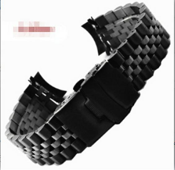 Bransoleta do zegarka ze stali nierdzewnej bez logo, z szybkozłączką, pięciorzędowa, pasuje do serii SKX009, rozmiary 18/19/20/21/22mm