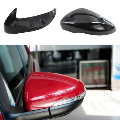 Rearview Mirror Cover Front Styling Black Glossy Car Driver Right Left Side Mirror Cap