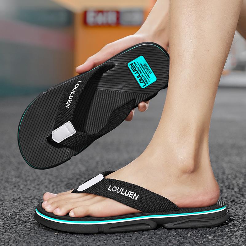 Fashion 2024 Brand Hot Sale Summer New Flip Flops Slippers Men's Shoes Webbing Fashion Slippers Beach Outdoor