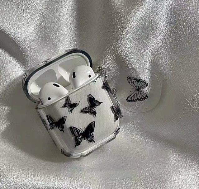 ins transparent butterfly AirPods1/1/1/1 generation Apple earphone cover pro/pro1 bluetooth earphone case