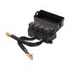 Shiwaki 12 Way Fuse Relay Box Block Holder Relay Socket Waterproof Pre-Wire 5