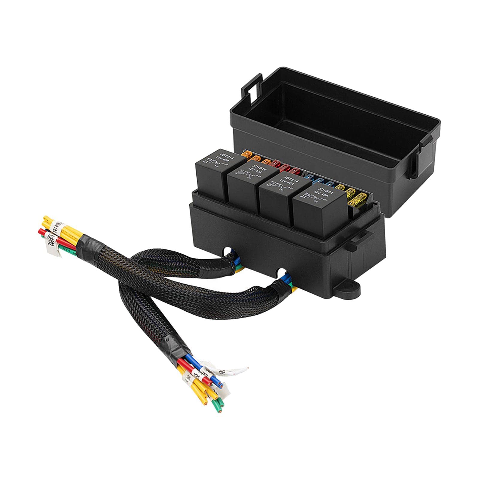 

Shiwaki 12-позиционный блок реле и предохранителей, держатель, гнездо реле, водонепроницаемая предварительная проводка 5