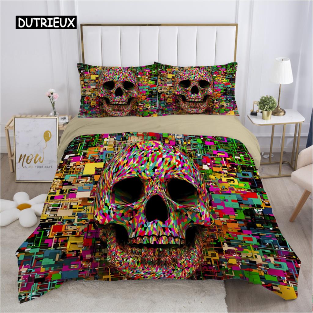 Sada povlečení s lebkou Deadpool 240x220 200x200 Ložní souprava Twin Queen King Double Ložní prádlo Povlak na přikrývku Ložní prádlo Velká ruka