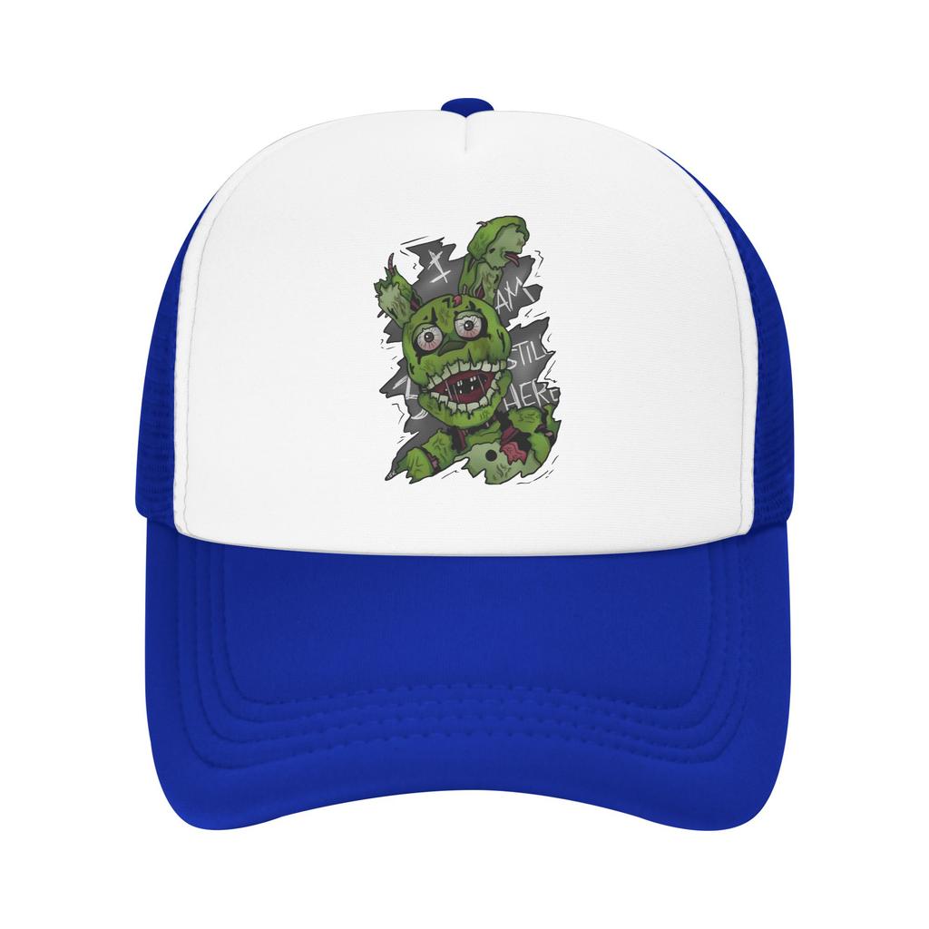 FNAF At Freddys Springtrap Mesh Baseball Caps Unisex Women Sport Sun Hat Hat Adjustable Summer Trucker Caps