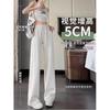 American Banana Wide-leg Pants Women's Spring and Autumn New Loose Casual Sweatpants Small Thin Gray Sweatpants