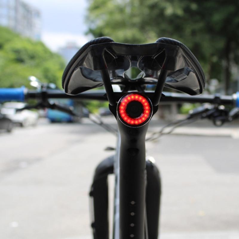 Bike Taillight IP64 Waterproof Rear Light USB Rechargeable LED Brake Light, Cycling Ridings Safety Taillight