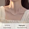 Shijia Pearl Silver Clavicle Necklace for Women - High-End 2025 Luxury Socialite Style