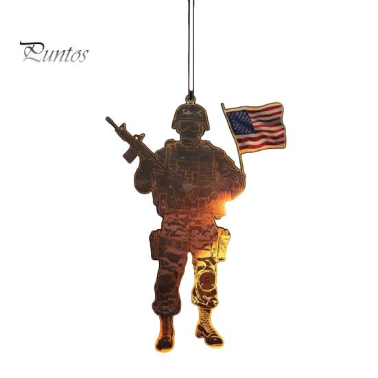 

День независимости Акриловый кулон патриотическое подвесное украшение с шнурком американские звезды полосы праздничное украшение для дерева окна двери S