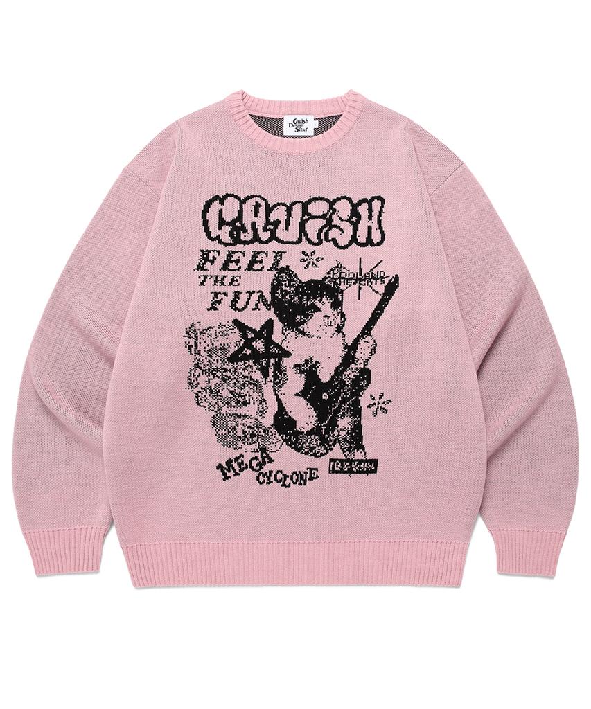 CAVISH Mega Cyclone Knit Sweater Pink(Cv2Efuk601A)