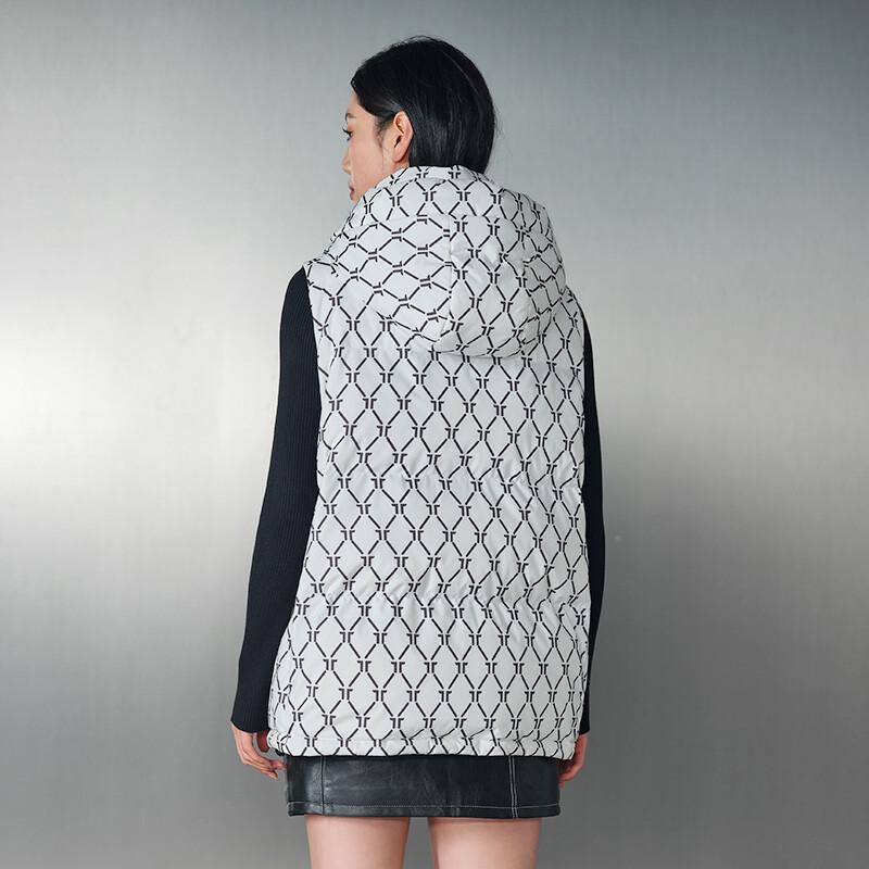 Tanbore Women's Retro Monogram Loose Down Vest